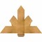Ekena Millwork Redmond Rough Sawn Timber Gable Bracket, Western Red Cedar, 36"W x 24"H x 4"D x 6"F, 16/12 Pitch GBW036X24X0406RED00RWR - alternate 1